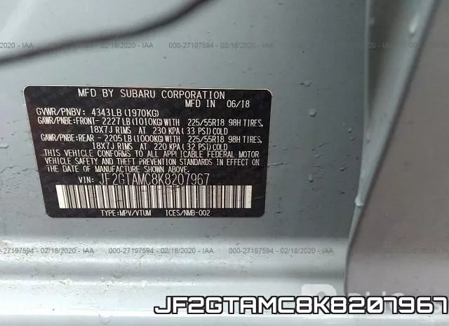JF2GTAMC8K8207967 фото 9