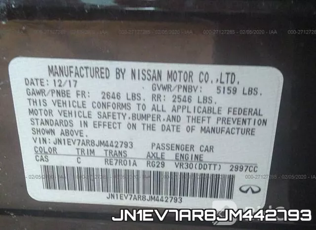 JN1EV7AR8JM442793 фото 6