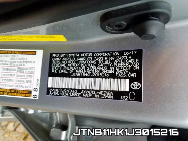 JTNB11HK1J3015216 фото 2