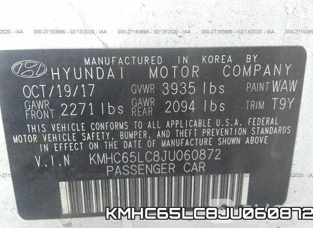 KMHC65LC8JU060872 фото 7