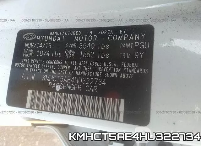 KMHCT5AE4HU322734 фото 7