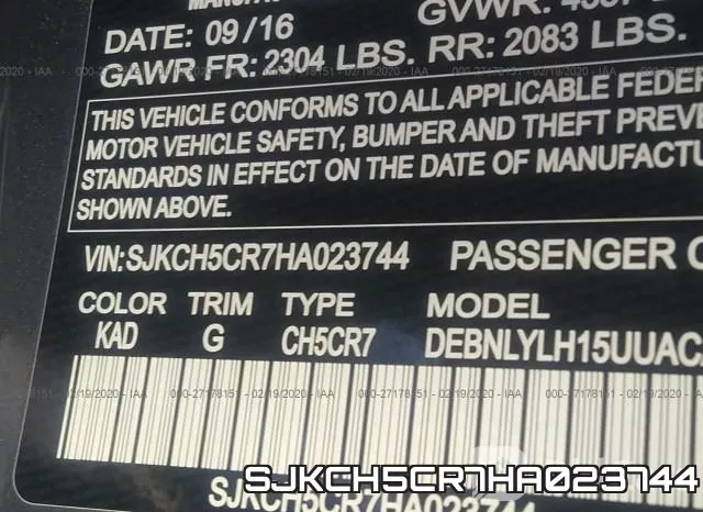 SJKCH5CR7HA023744 фото 5