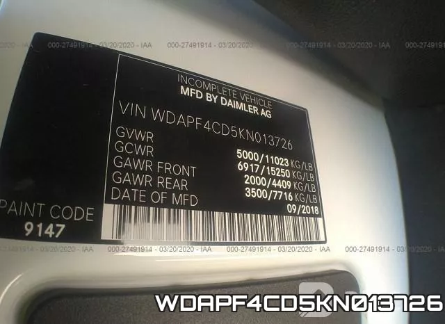 WDAPF4CD5KN013726 фото 8