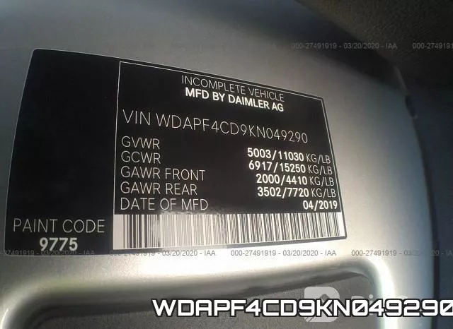 WDAPF4CD9KN049290 фото 6