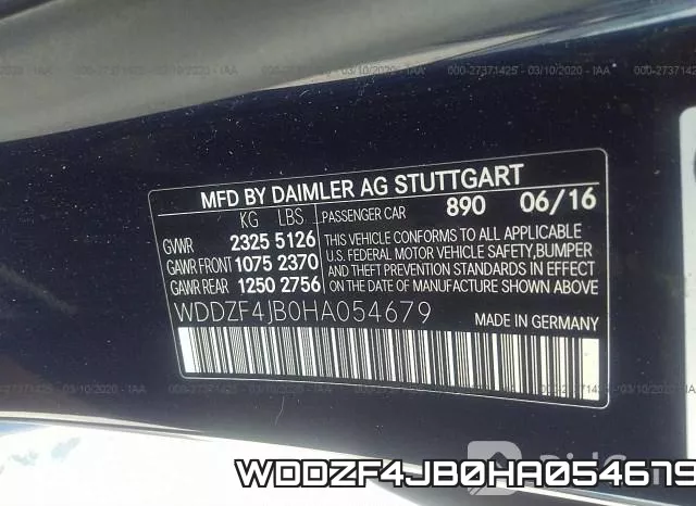 WDDZF4JB0HA054679 фото 7