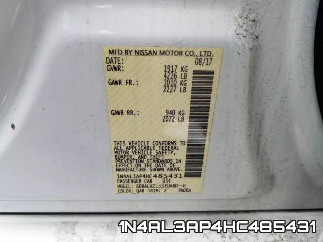 1N4AL3AP4HC485431 фото 2