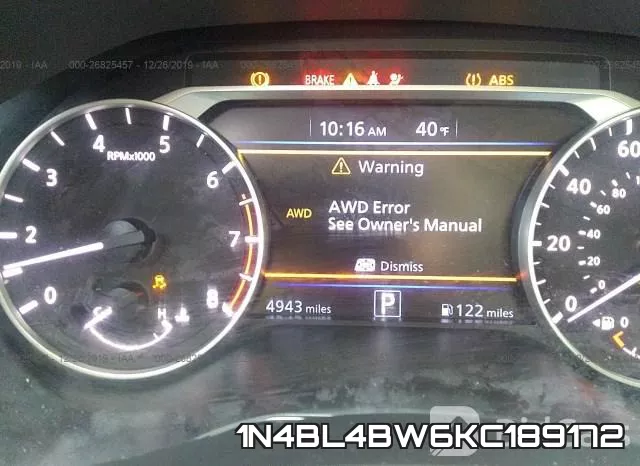 1N4BL4BW6KC189172 фото 6