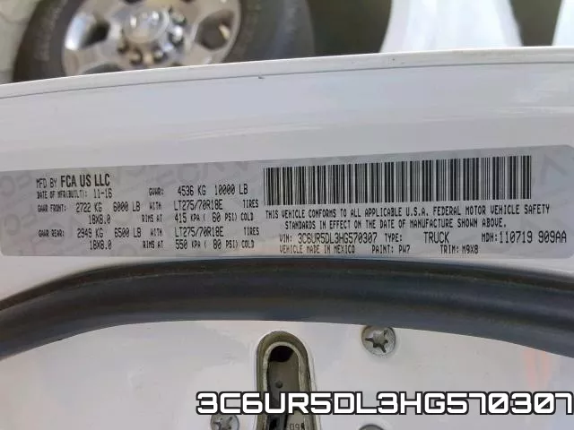 3C6UR5DL3HG570307 фото 2