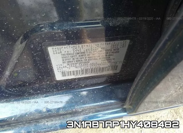 3N1AB7AP1HY408482 фото 7