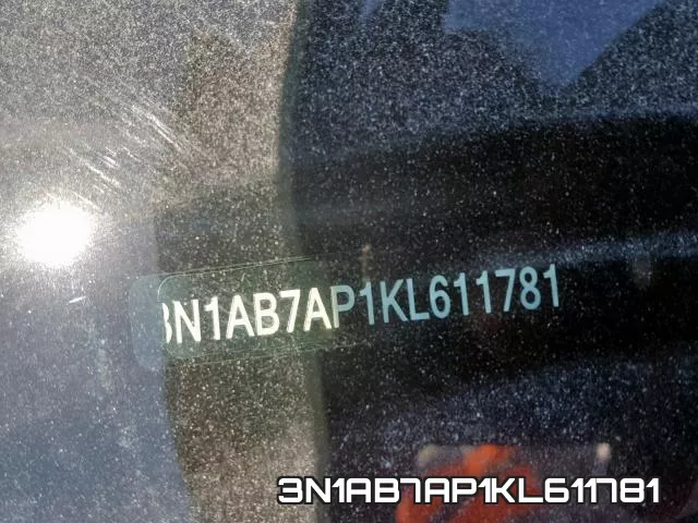 3N1AB7AP1KL611781 фото 2