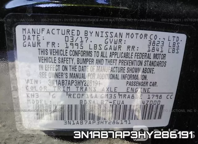 3N1AB7AP3HY286191 фото 6