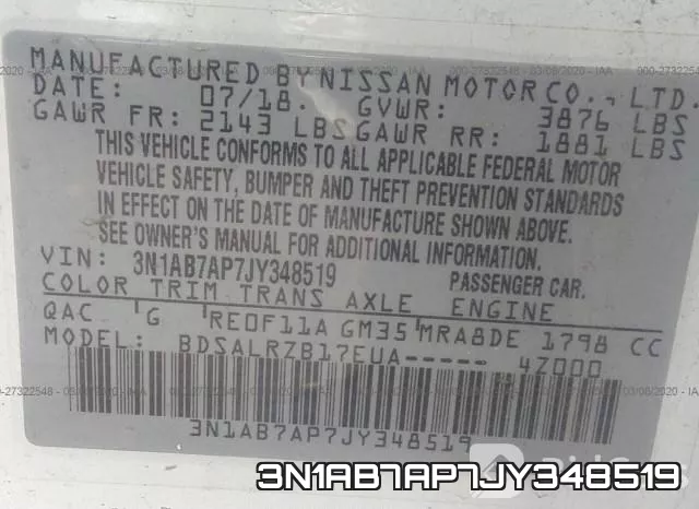 3N1AB7AP7JY348519 фото 4