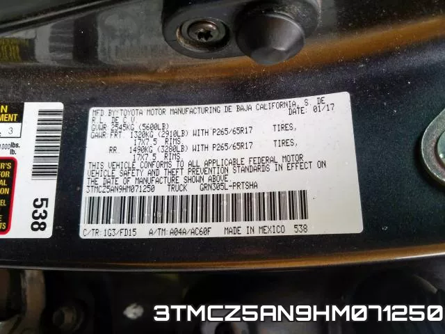 3TMCZ5AN9HM071250 фото 2