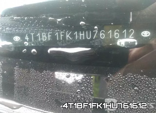 4T1BF1FK1HU761612 фото 7