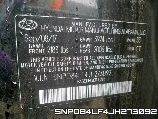 5NPD84LF4JH273092 фото 2