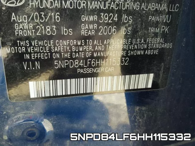 5NPD84LF6HH115332 фото 2