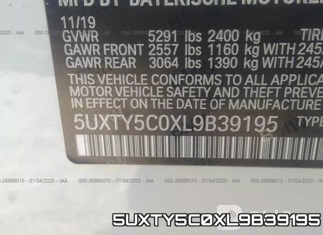 5UXTY5C0XL9B39195 фото 4