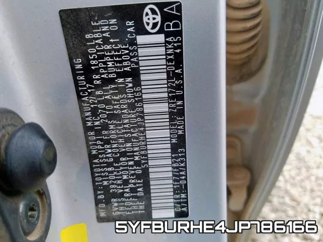 5YFBURHE4JP786166 фото 2