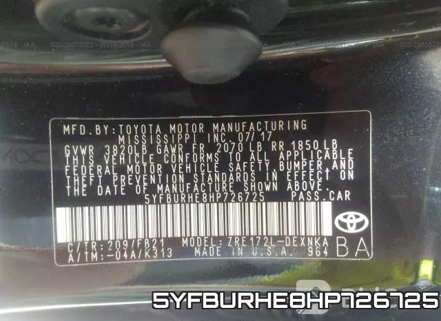 5YFBURHE8HP726725 фото 6