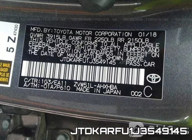 JTDKARFU1J3549145 фото 7