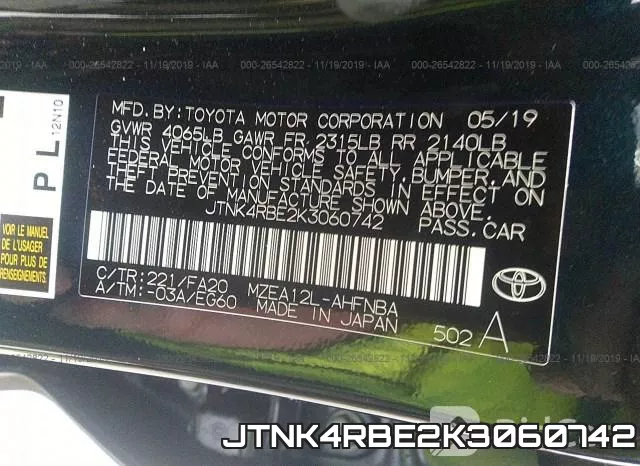 JTNK4RBE2K3060742 фото 7