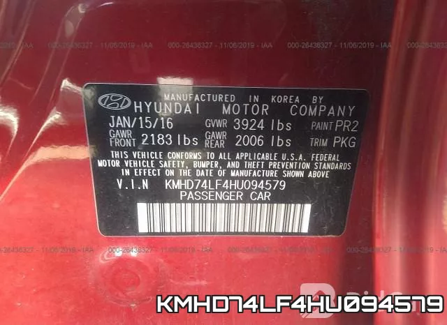 KMHD74LF4HU094579 фото 6