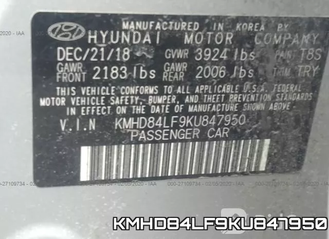 KMHD84LF9KU847950 фото 5