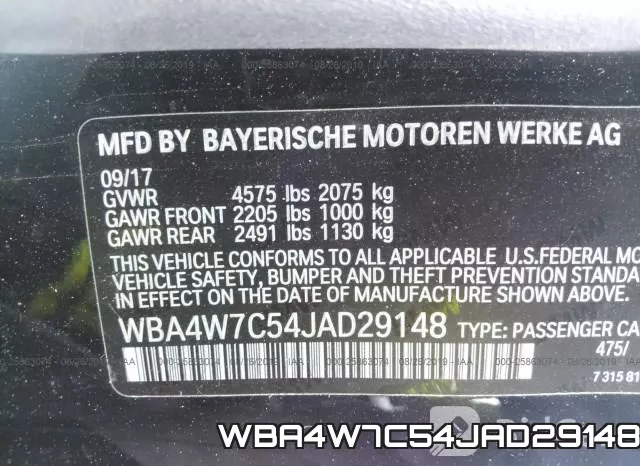 WBA4W7C54JAD29148 фото 6