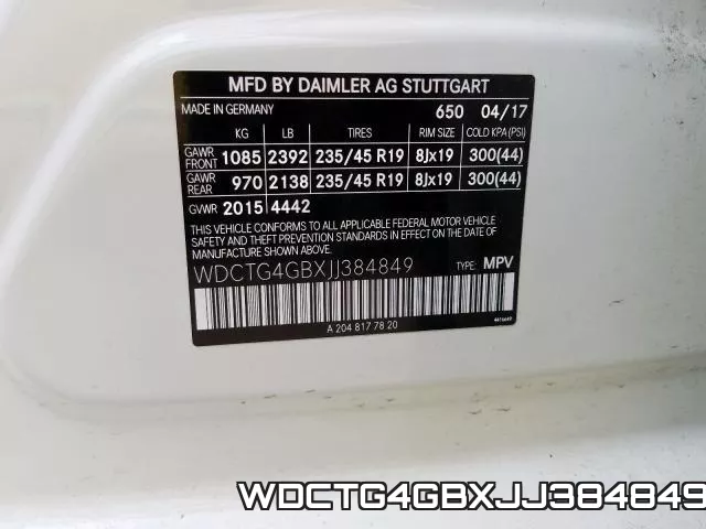 WDCTG4GBXJJ384849 фото 2