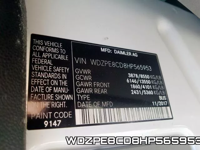 WDZPE8CD8HP565953 фото 2