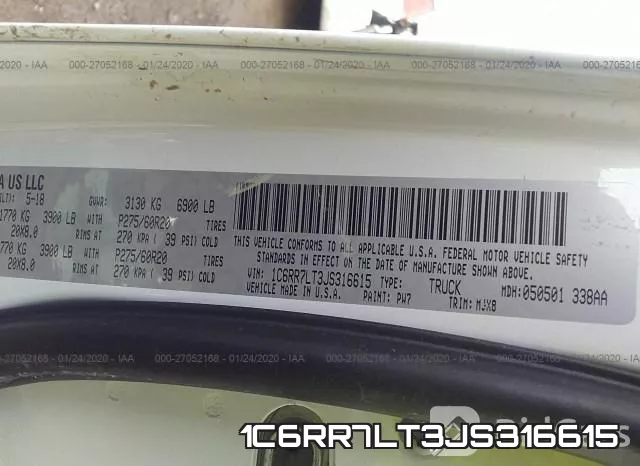1C6RR7LT3JS316615 фото 4