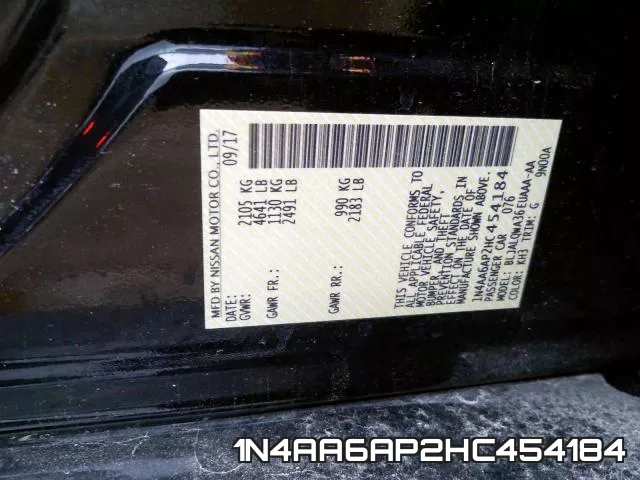 1N4AA6AP2HC454184 фото 2