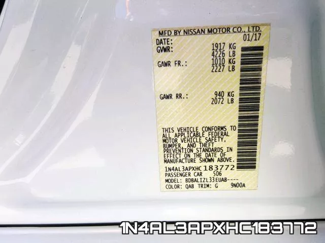 1N4AL3APXHC183772 фото 2