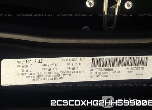 2C3CDXHG2HH599006 фото 7