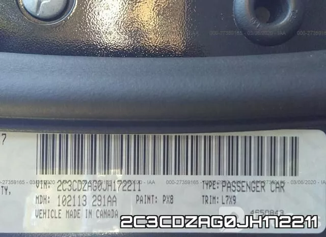 2C3CDZAG0JH172211 фото 6