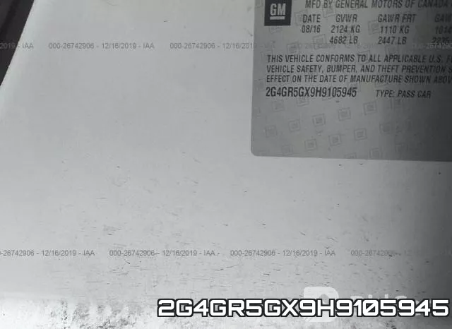 2G4GR5GX9H9105945 фото 6