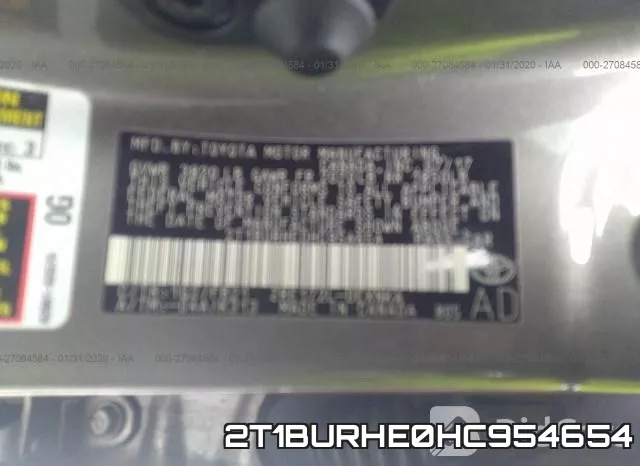 2T1BURHE0HC954654 фото 8