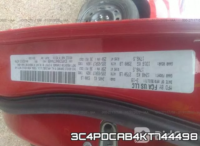 3C4PDCAB4KT744498 фото 10