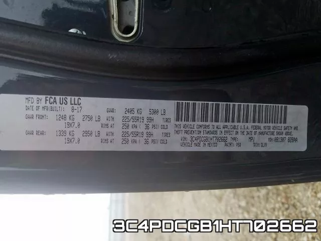 3C4PDCGB1HT702662 фото 2