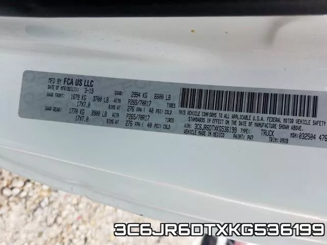 3C6JR6DTXKG536199 фото 2