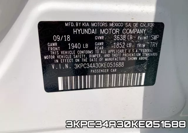 3KPC34A30KE051688 фото 2