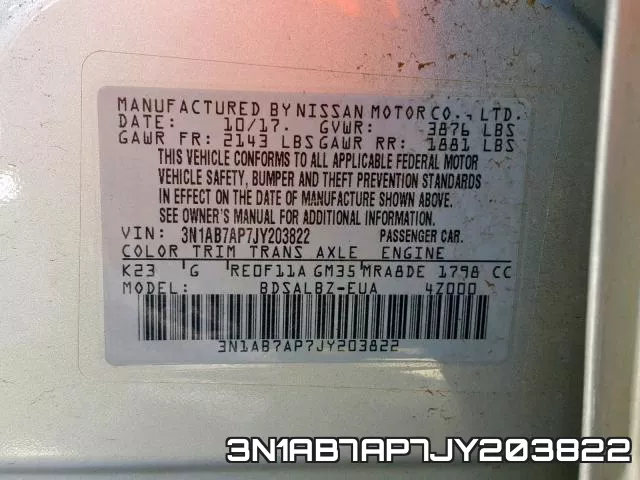 3N1AB7AP7JY203822 фото 2