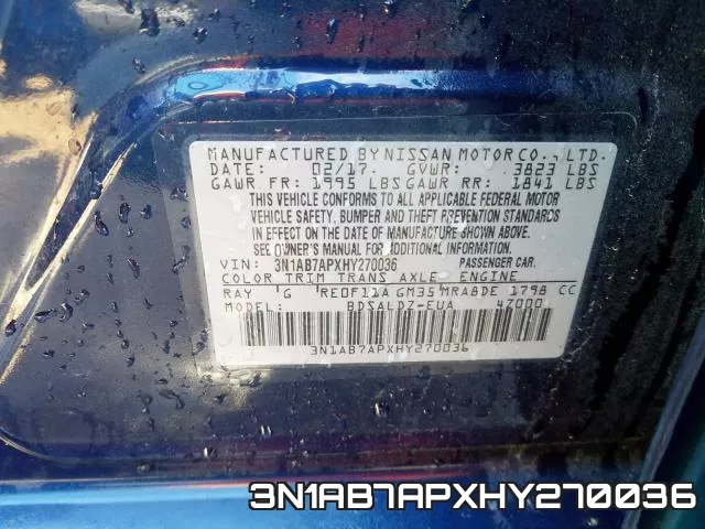 3N1AB7APXHY270036 фото 2