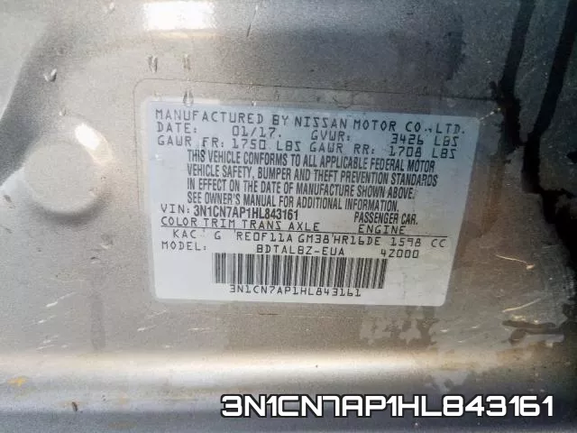 3N1CN7AP1HL843161 фото 2