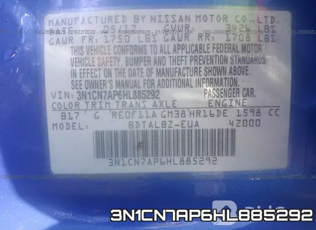 3N1CN7AP6HL885292 фото 6