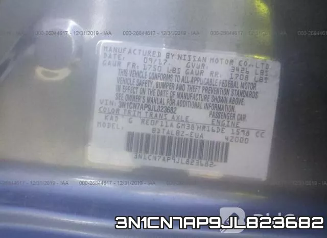 3N1CN7AP9JL823682 фото 7