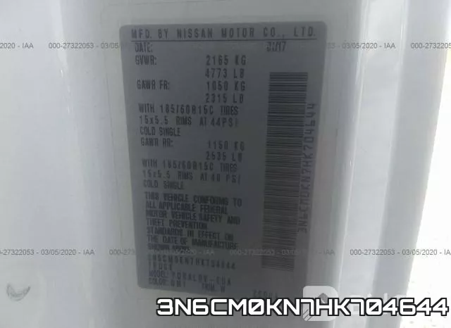 3N6CM0KN7HK704644 фото 10