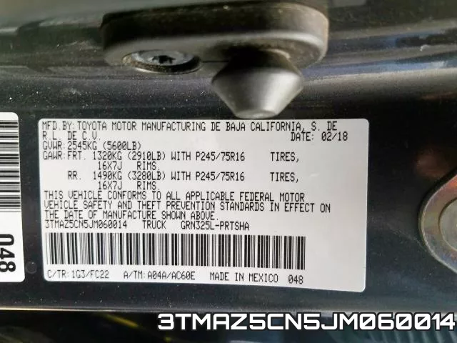 3TMAZ5CN5JM060014 фото 2