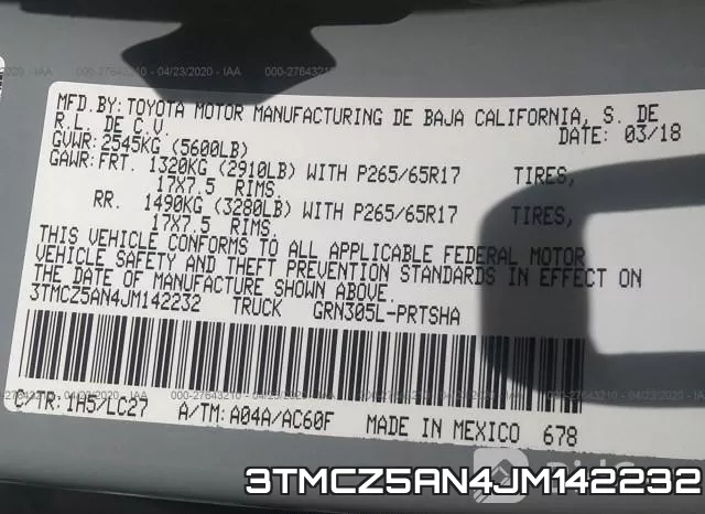 3TMCZ5AN4JM142232 фото 7
