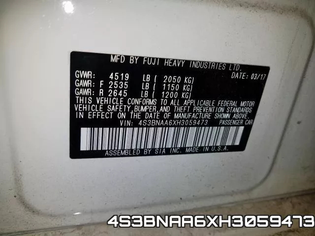4S3BNAA6XH3059473 фото 2